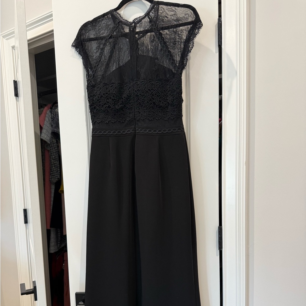 Black Lace Bodice Evening Dress - Picture 6 of 7